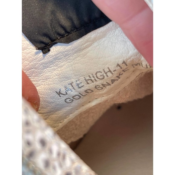 VINTAGE HAVANA Womens Kate Snake High Sneakers 11 - Picture 7 of 8